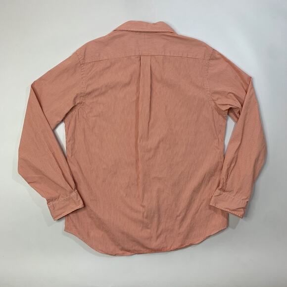 Ralph Lauren Shirt Mens L Large Tangerine White Striped Button Up Long Sleeve - Picture 8 of 11